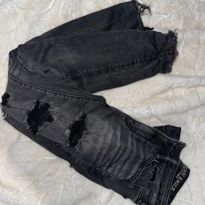 American eagle distressed black jeans